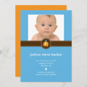 Faire-part de naissance photo Baby Elephant (Devant / Derrière)