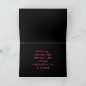 Faire-part de naissance photo Black Swirl (Intérieur)