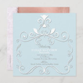 Faire-part de naissance photo bleu petit Pourcenta (Devant / Derrière)