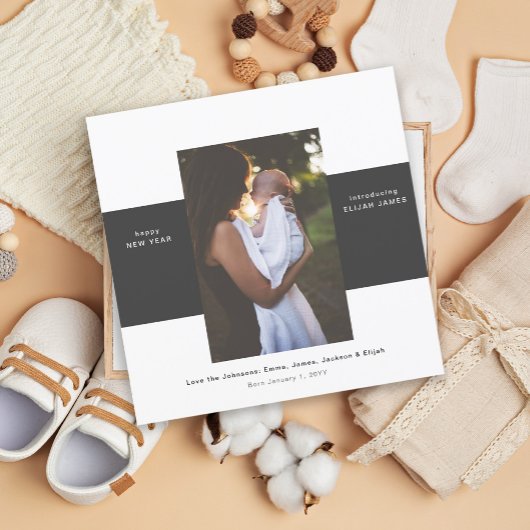 Faire-part de naissance photo Blocs simples