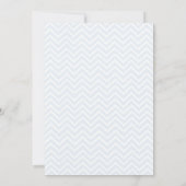 Faire-part de naissance photo Blue Chevron (Dos)