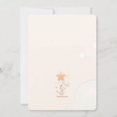 Faire-part de naissance photo Bunny couché (Dos)