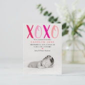 Faire-part de naissance photo Câlins & Bisous (XOX (Debout devant)