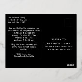 Faire-part de naissance Photo carte postale Womb M (Verso)