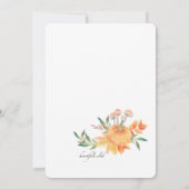 Faire-part de naissance photo Citrouille Oval (Dos)