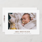 Faire-part de naissance photo Collage de bébé mode (Devant / Derrière)