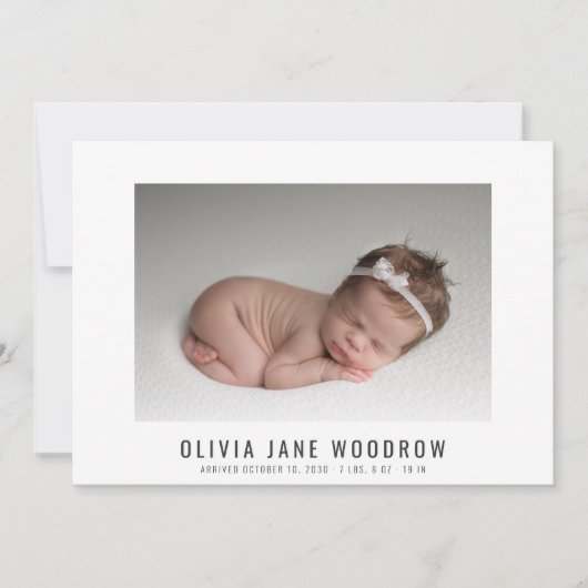 Faire-part de naissance photo Collage de bébé mode (Devant)