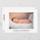 Faire-part de naissance photo Collage de bébé mode (Devant / Derrière)