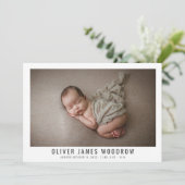 Faire-part de naissance photo Collage de bébé mode (Debout devant)