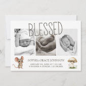 Faire-part de naissance photo d'animaux de la forê (Devant)