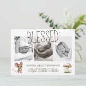 Faire-part de naissance photo d'animaux de la forê (Debout devant)