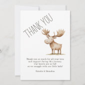 Faire-part de naissance photo d'animaux de la forê (Dos)