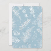 Faire-part de naissance photo d'arrivée hivernale (Dos)