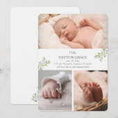 Faire-part de naissance photo d'arrivée la plus do (Devant / Derrière)