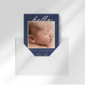 Faire-Part de Naissance Photo de Bébé avec Texte M