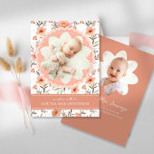 Faire-part de naissance photo de floraison