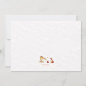 Faire-part de naissance photo de la faune d'automn (Dos)