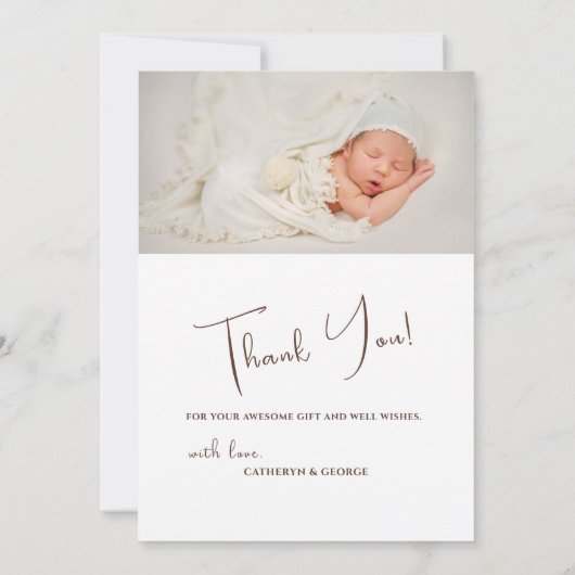 Faire-part de naissance photo de la forêt de Woodl (Dos)