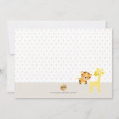 Faire-part de naissance photo de la girafe de PixD (Dos)