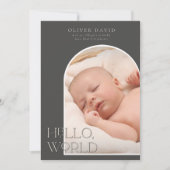 Faire-part de naissance photo de l'arc neutre de g (Devant)