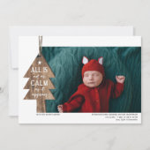 Faire-part de naissance photo de l'ornement de Noë (Devant)