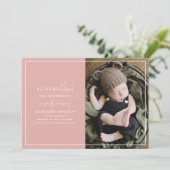 Faire-part de naissance photo de Noël minime (Debout devant)