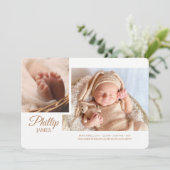 Faire-part de naissance photo de script de démonst (Debout devant)