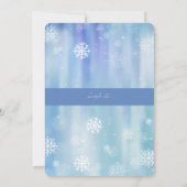 Faire-part de naissance photo de Snowflakes (Dos)