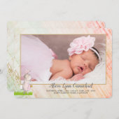 Faire-part de naissance photo de Somebunny (Devant / Derrière)