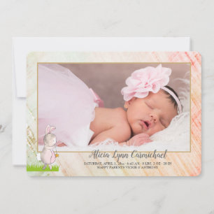 Faire-part de naissance photo de Somebunny