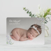 Faire-part de naissance photo de Whispers (Debout devant)