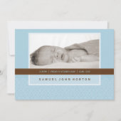 FAIRE-PART DE NAISSANCE PHOTO :: dit doucement 4L (Devant)