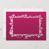 Faire-part de naissance photo du cadre de flocon d (Dos)