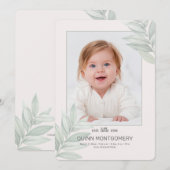 Faire-part de naissance photo du cadre naturel (Devant / Derrière)