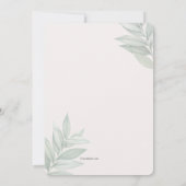 Faire-part de naissance photo du cadre naturel (Dos)