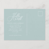 Faire-part de naissance photo du texte du script d (Dos)