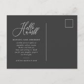 Faire-part de naissance photo du texte du script d (Dos)