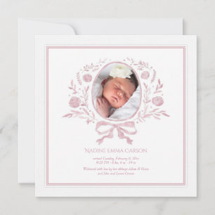 Faire-part de naissance photo d'un heureux événeme