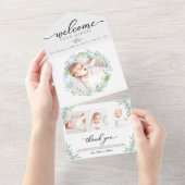 Faire-part de naissance photo et Carte de remercie (Déchirure)