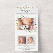 Faire-part de naissance photo et Carte de remercie (À l'intérieur)