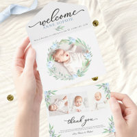 Faire-part de naissance photo et Carte de remercie