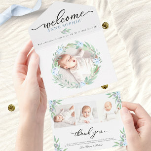 Faire-part de naissance photo et Carte de remercie