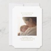 Faire-part de naissance photo Fleurs Vintage Simpl (Devant)