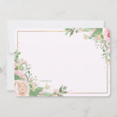 Faire-part de naissance photo florale du printemps (Dos)