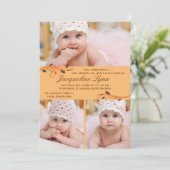 Faire-part de naissance photo Flurry Automne (Debout devant)