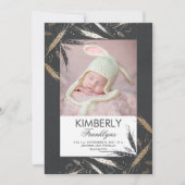 Faire-part de naissance photo Gold Fall pour nouve (Devant)