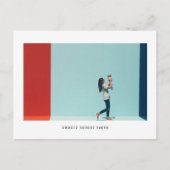 Faire-part de naissance photo graphique simple (Devant)