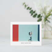 Faire-part de naissance photo graphique simple (Debout devant)