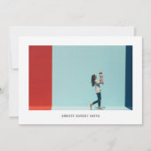 Faire-part de naissance photo graphique simple (Devant)