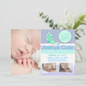 Faire-part de naissance photo GreenDragon (Debout devant)